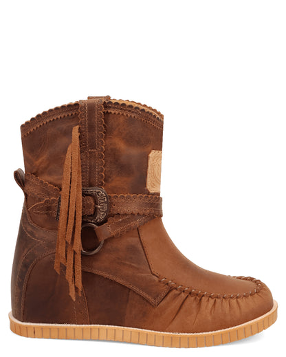 Dingo Women's Montauk Western Boots in Brown with Round Toe at Skip's Western Outfitters | DI2224-Brown