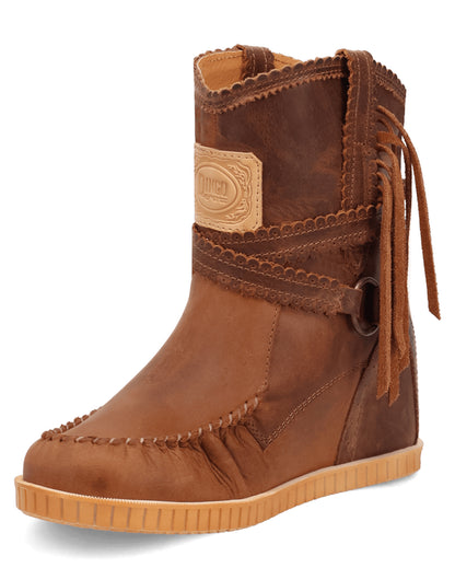 Dingo Women's Montauk Western Boots in Brown with Round Toe at Skip's Western Outfitters | DI2224-Brown