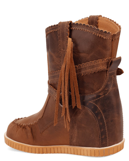 Dingo Women's Montauk Western Boots in Brown with Round Toe at Skip's Western Outfitters | DI2224-Brown
