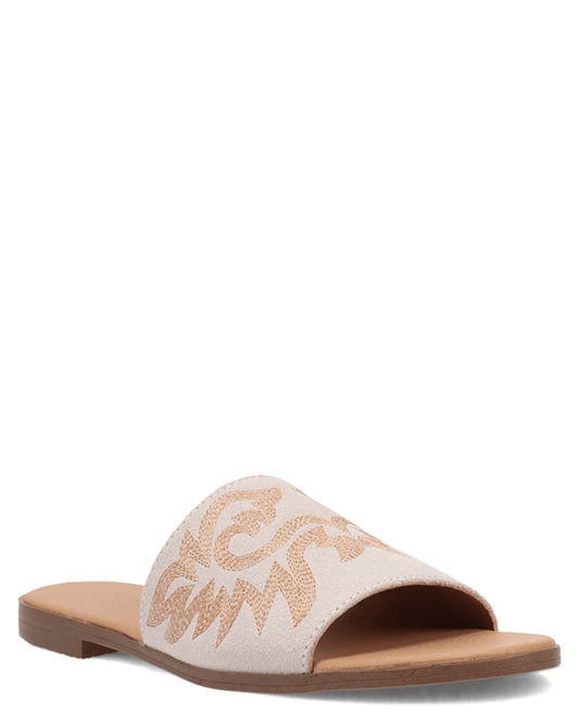 Dingo Women's Lasso Sandals in White with  Toe at Skip's Western Outfitters | DI2235-White