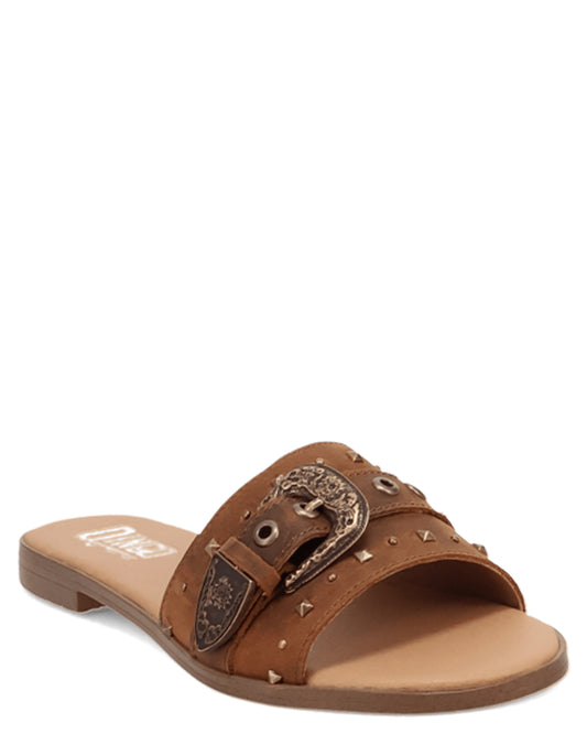 Dingo Women's Lariat Sandals in Brown with  Toe at Skip's Western Outfitters | DI2268-Brown