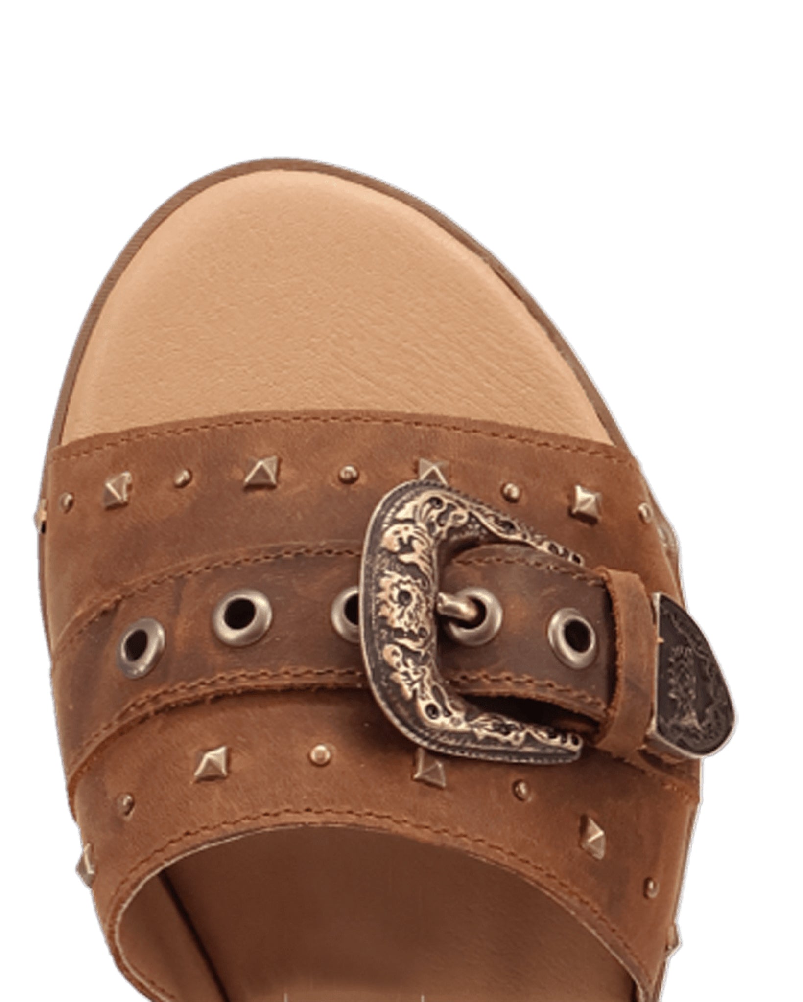 Dingo Women's Lariat Sandals in Brown with  Toe at Skip's Western Outfitters | DI2268-Brown