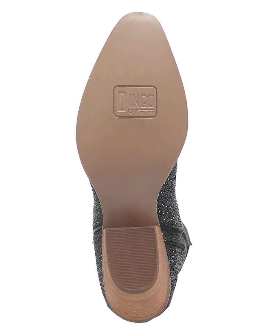 Dingo Women's Rhinestone Cowgirl Western Booties in Black at Skip's Western Outfitters | DI577-BLACK