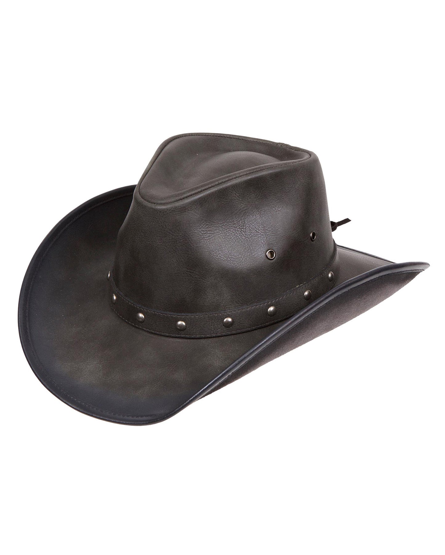 Outback Distressed Western Hat by LTC Hats from Skip’s Western Outfitters | LTC-DL10-A-M-BLACK/BRASS