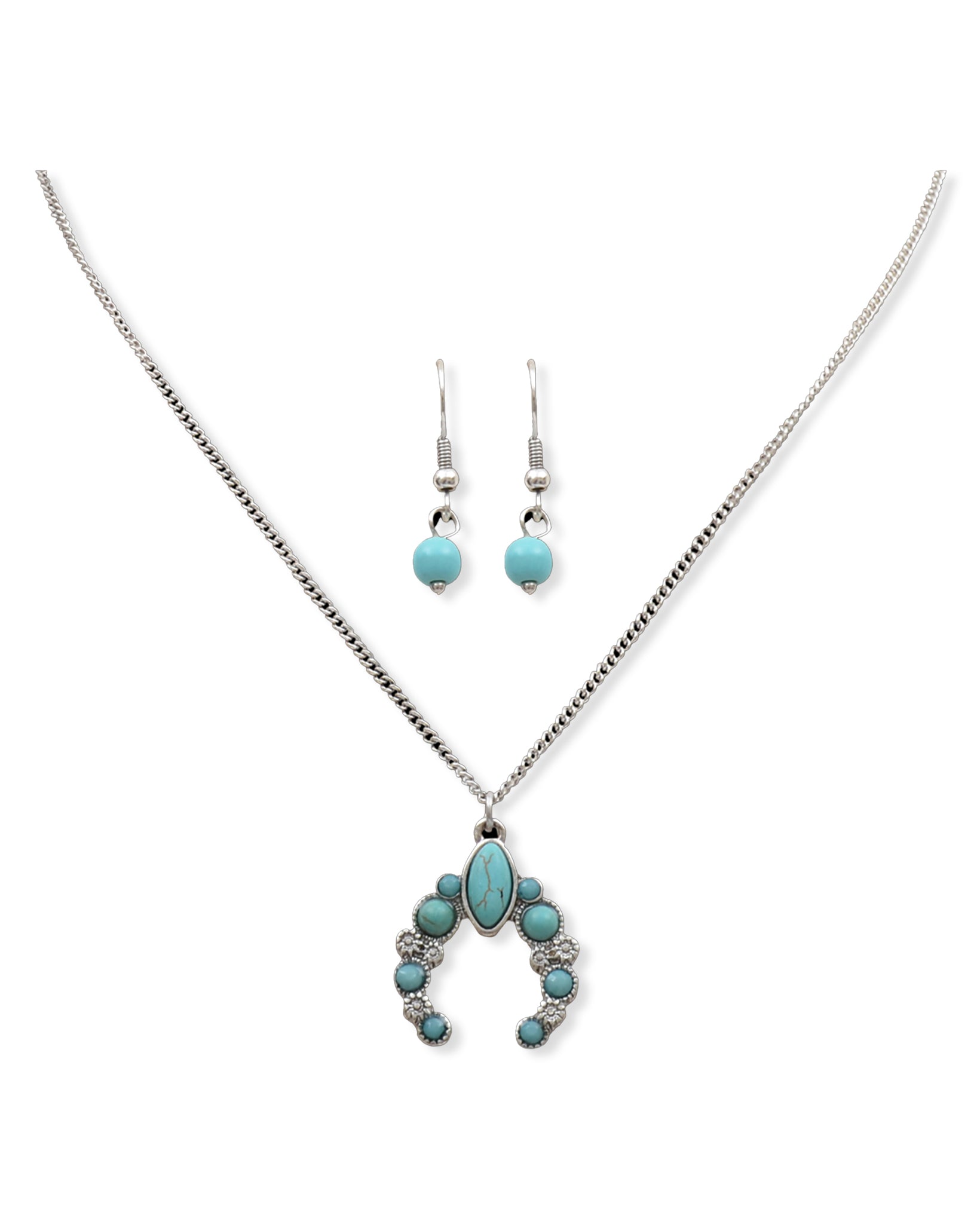 Silver Strike Necklace Set by MFW from Skip’s Western Outfitters | MFW-DNE0736SBTQ-O/S-REG