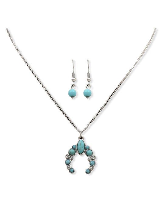 Silver Strike Necklace Set by MFW from Skip’s Western Outfitters | MFW-DNE0736SBTQ-O/S-REG