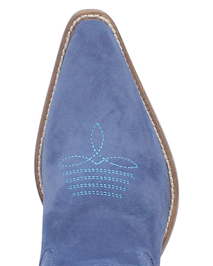 Dingo Women's Thunder Road Western Boots in Blue with Snip Toe at Skip's Western Outfitters | DI597-BLUE