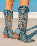 Women's Texas Tornado Denim Western Boots