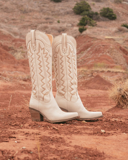 Dingo Women's High Cotton Western Boots in Sand with Snip Toe at Skip's Western Outfitters | DI936-SAND