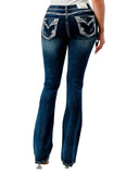 Women's Border Stitch Bootcut Jeans