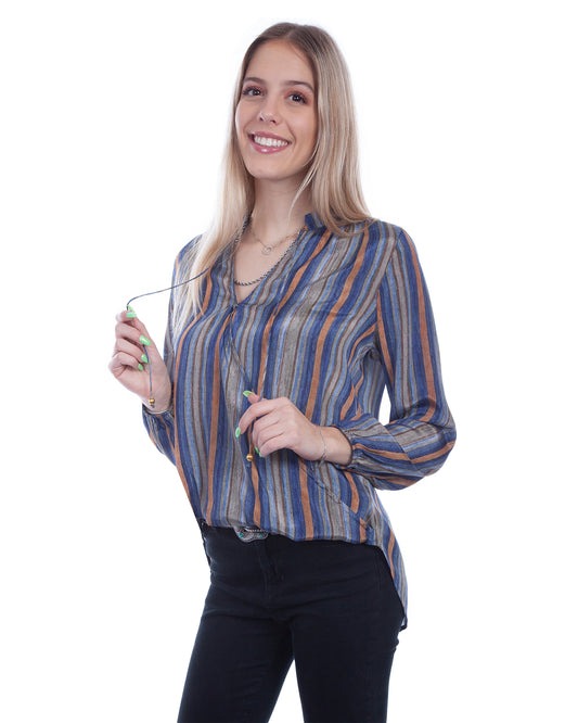 Women's Easy Fit Blouse by Scully from Skip’s Western Outfitters | SCU-HC719-MULTI-XS-MULTI
