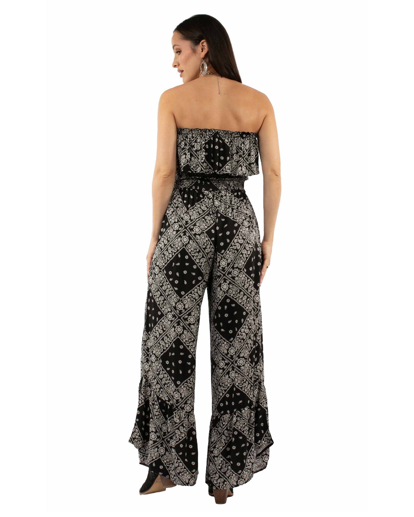 Women's Bandana Print Jumpsuit
