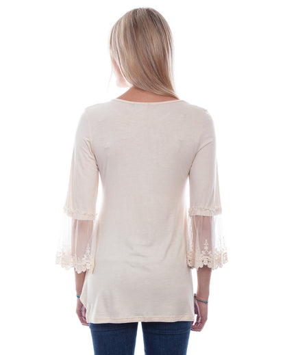 Women's Crochet Sleeve Top