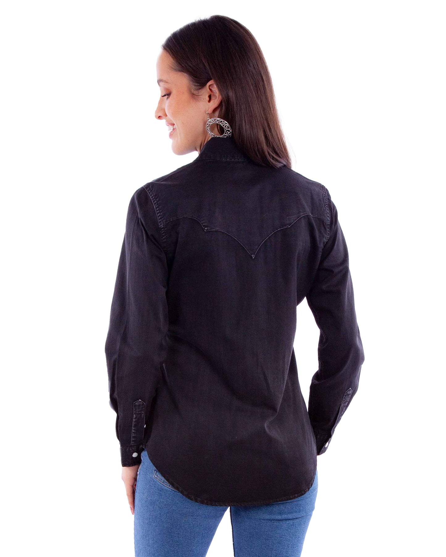 Women's Black Western Shirt