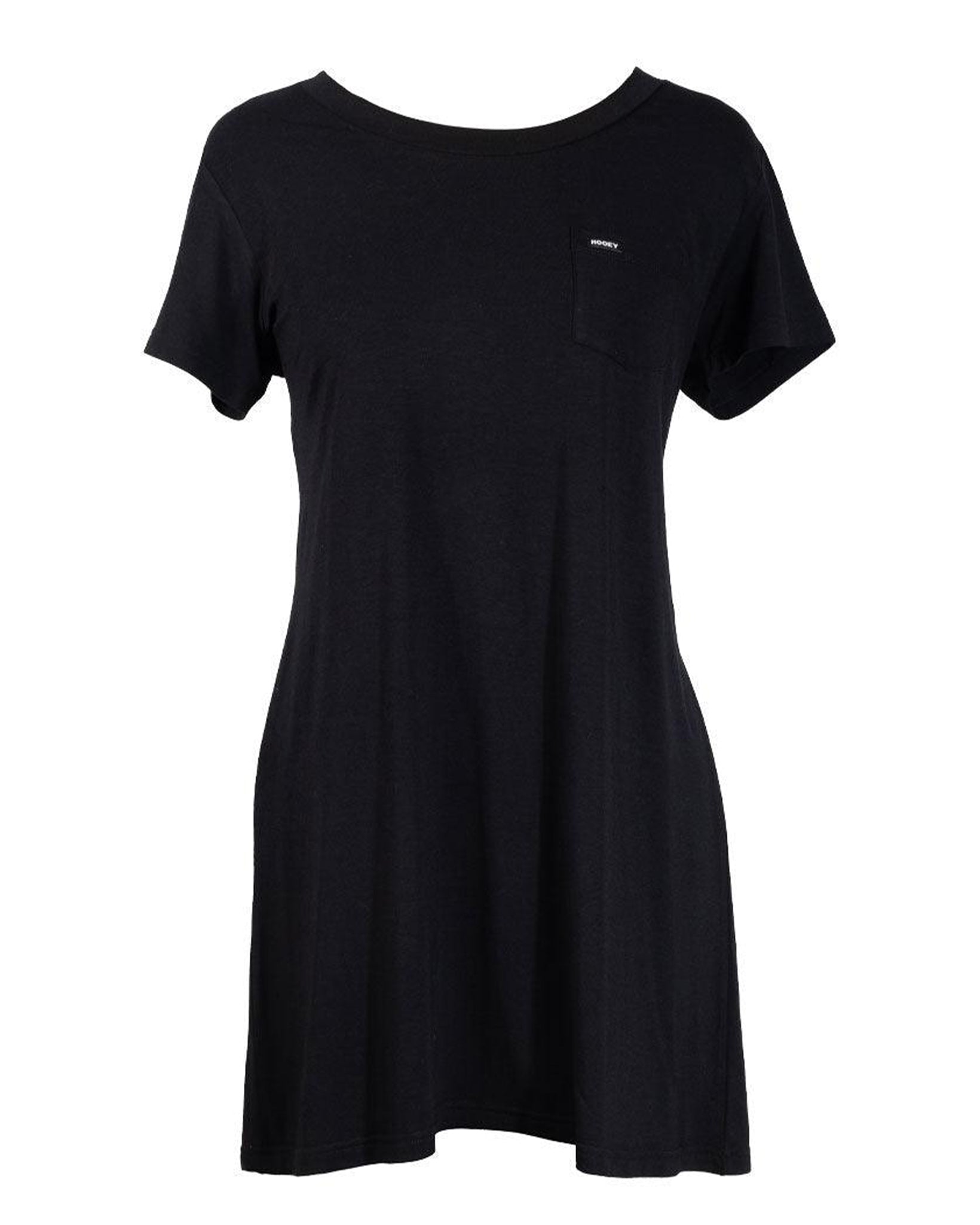 Women's Bamboo Fabric T-shirt Dress by Hooey from Skip’s Western Outfitters | HOO-HD1001BK-S-BLK