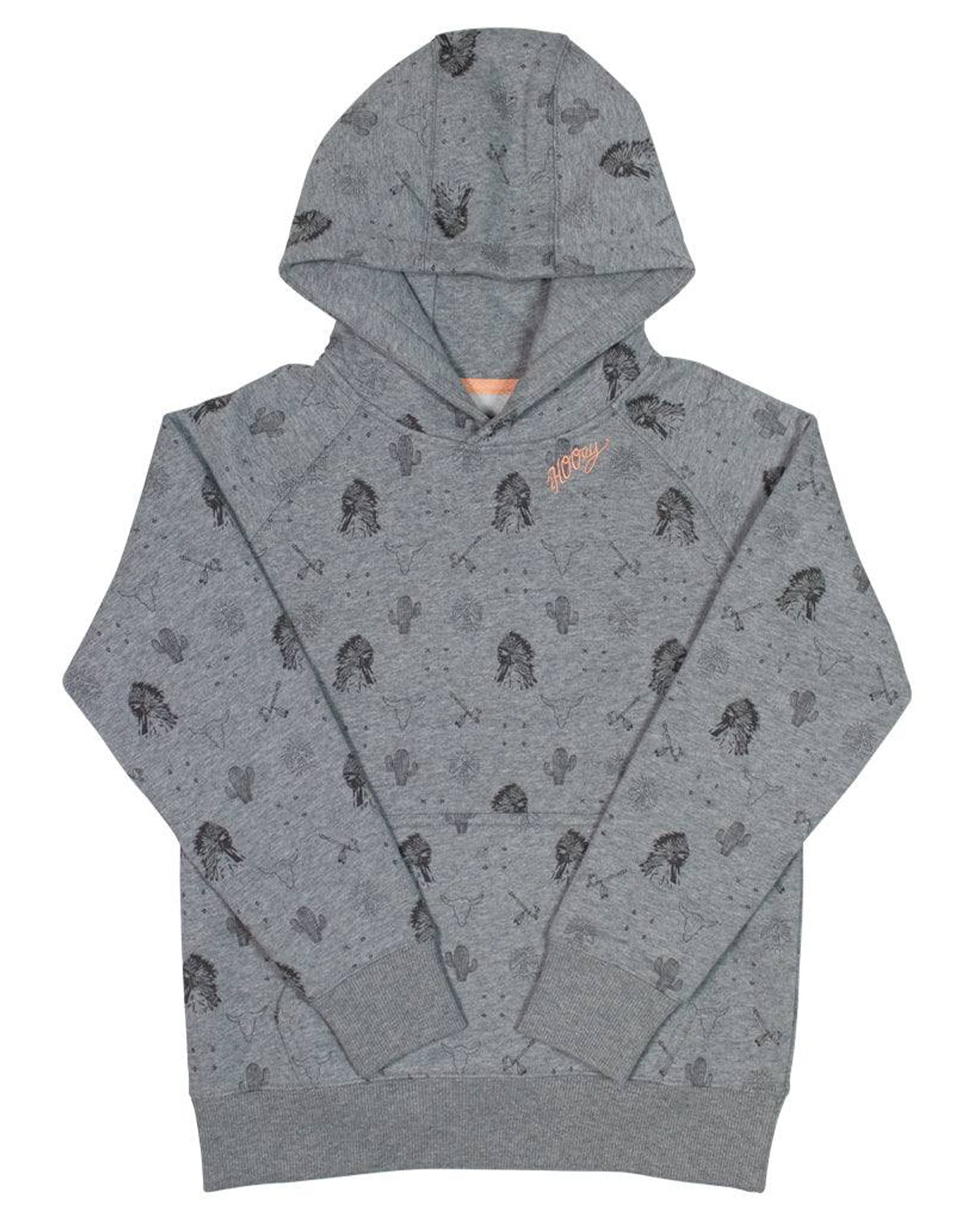 Youth Plains Hooey Hoodie by Hooey from Skip’s Western Outfitters | HOO-HH1198GY-Y-XS-GREY