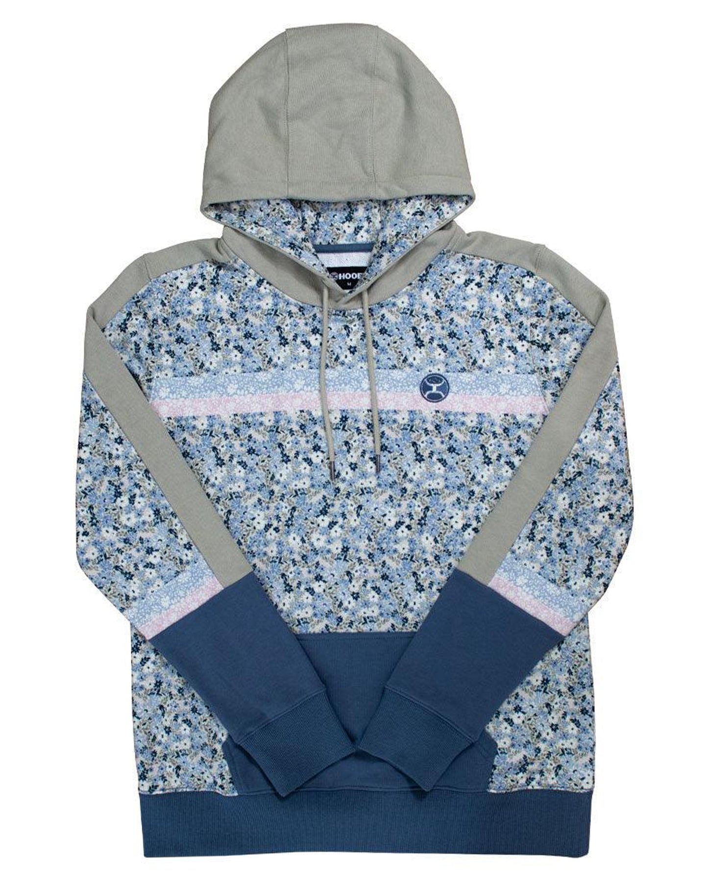 Women's Ditzy Floral Print Hooey Hoodie by Hooey from Skip’s Western Outfitters | HOO-HH1199GRBL-M-GRN