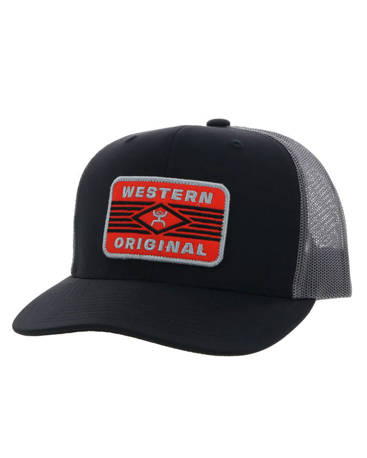 Circuit Trucker Hat by Hooey from Skip’s Western Outfitters | HOO-2370T-BKGY-OSFA-Black/Grey