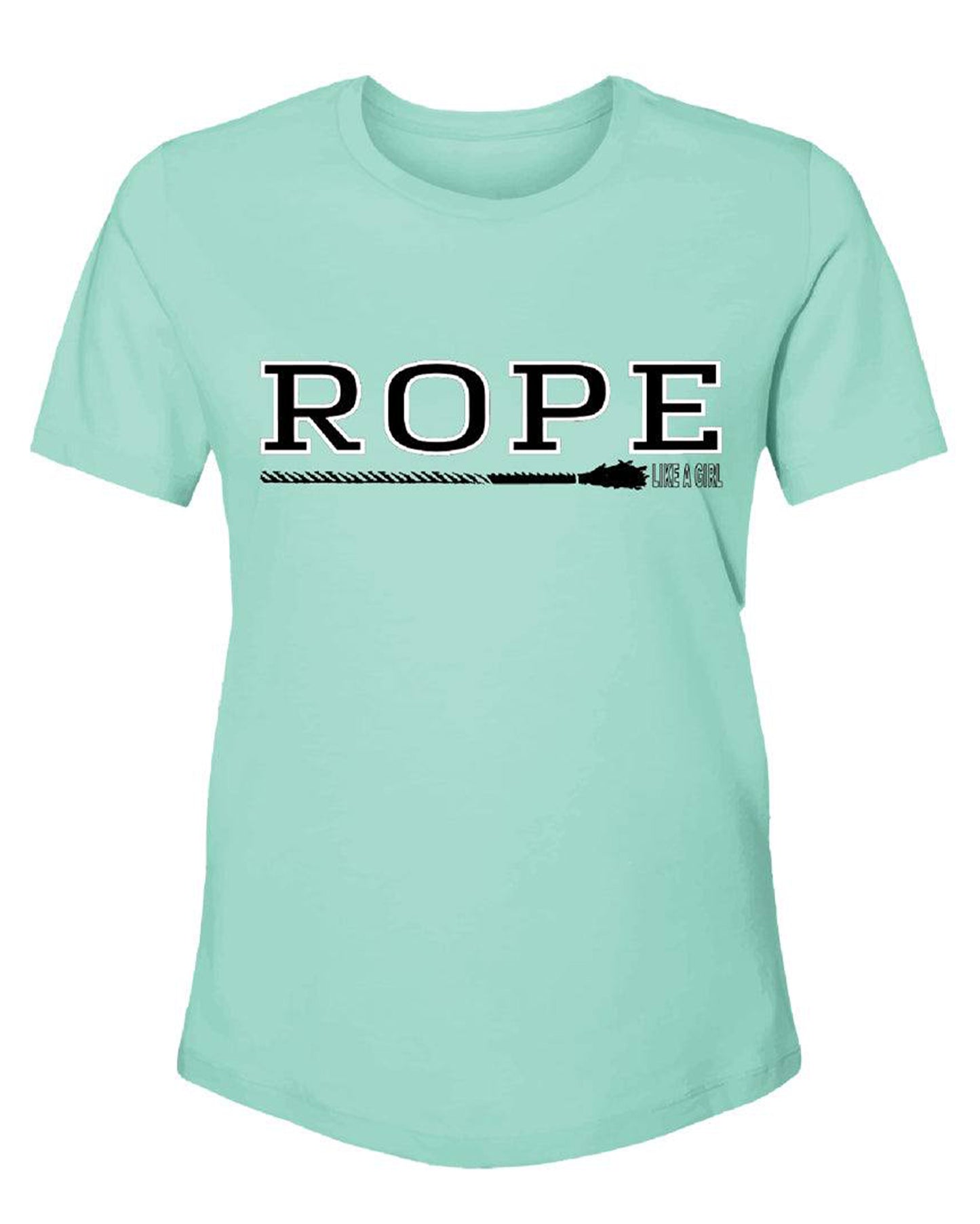 Kid's Rope Like a Girl T-Shirt by Hooey from Skip’s Western Outfitters | HOO-HT1636TL-Y-XS-TEAL