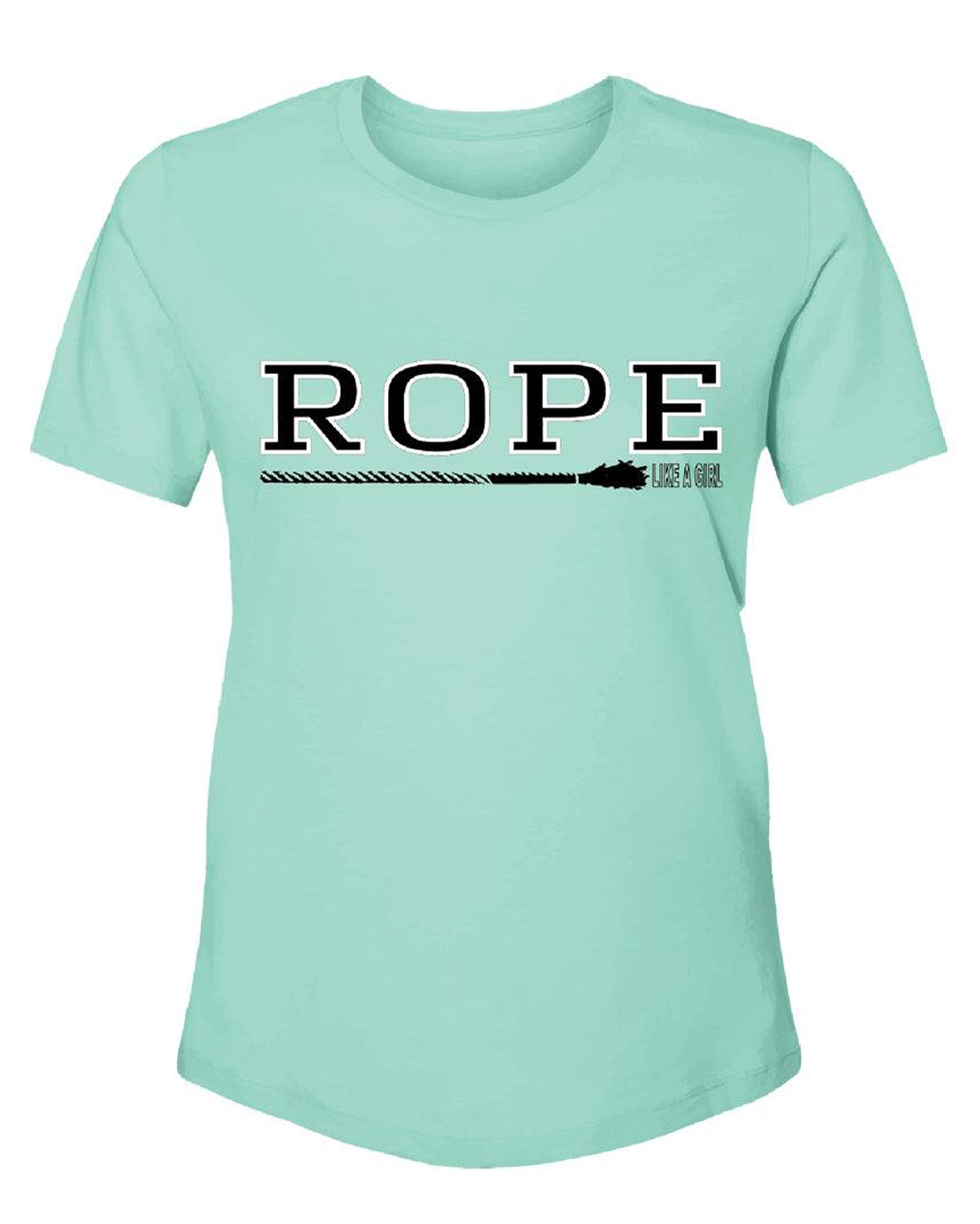 Kid's Rope Like a Girl T-Shirt by Hooey from Skip’s Western Outfitters | HOO-HT1636TL-Y-XS-TEAL