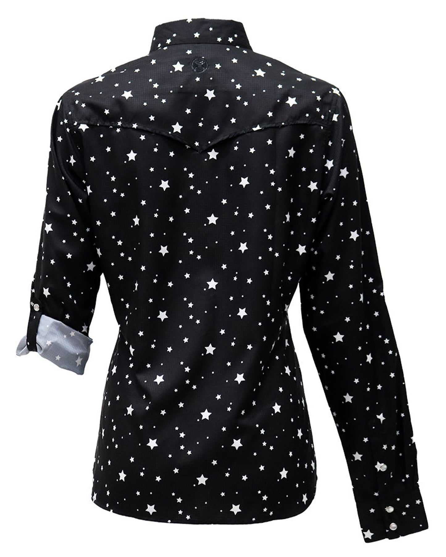 Women's Sol Star Pattern Long Sleeve Pearl Snap