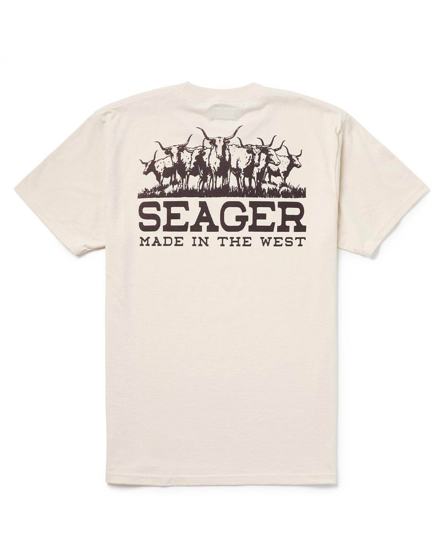 Men's Herd Tee by Seager from Skip’s Western Outfitters | SEA-MTSU25HERDWHT-M-VINTAGE-WHITE