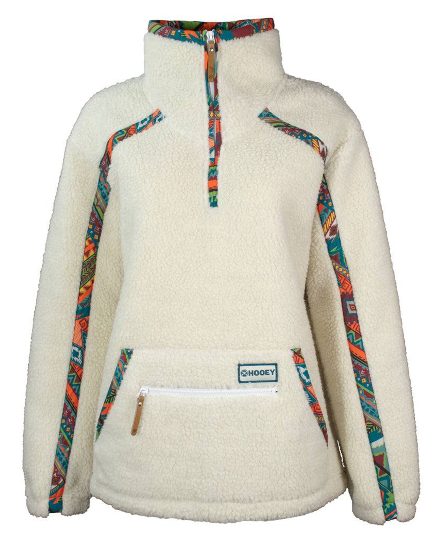 Women's Fleece Pullover by Hooey from Skip’s Western Outfitters | HOO-HFP005CR-L-CRM
