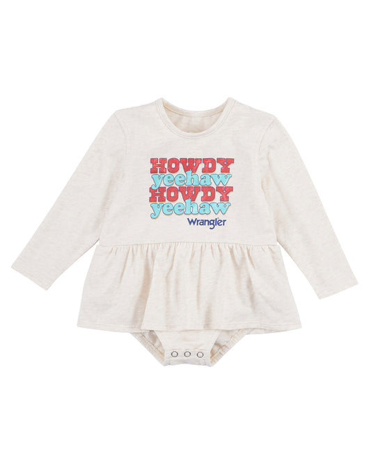 WRA 112317725 Wrangler? Baby Girl Bodysuit by Wrangler from Skip’s Western Outfitters | WRA-112317725-0/3-REG