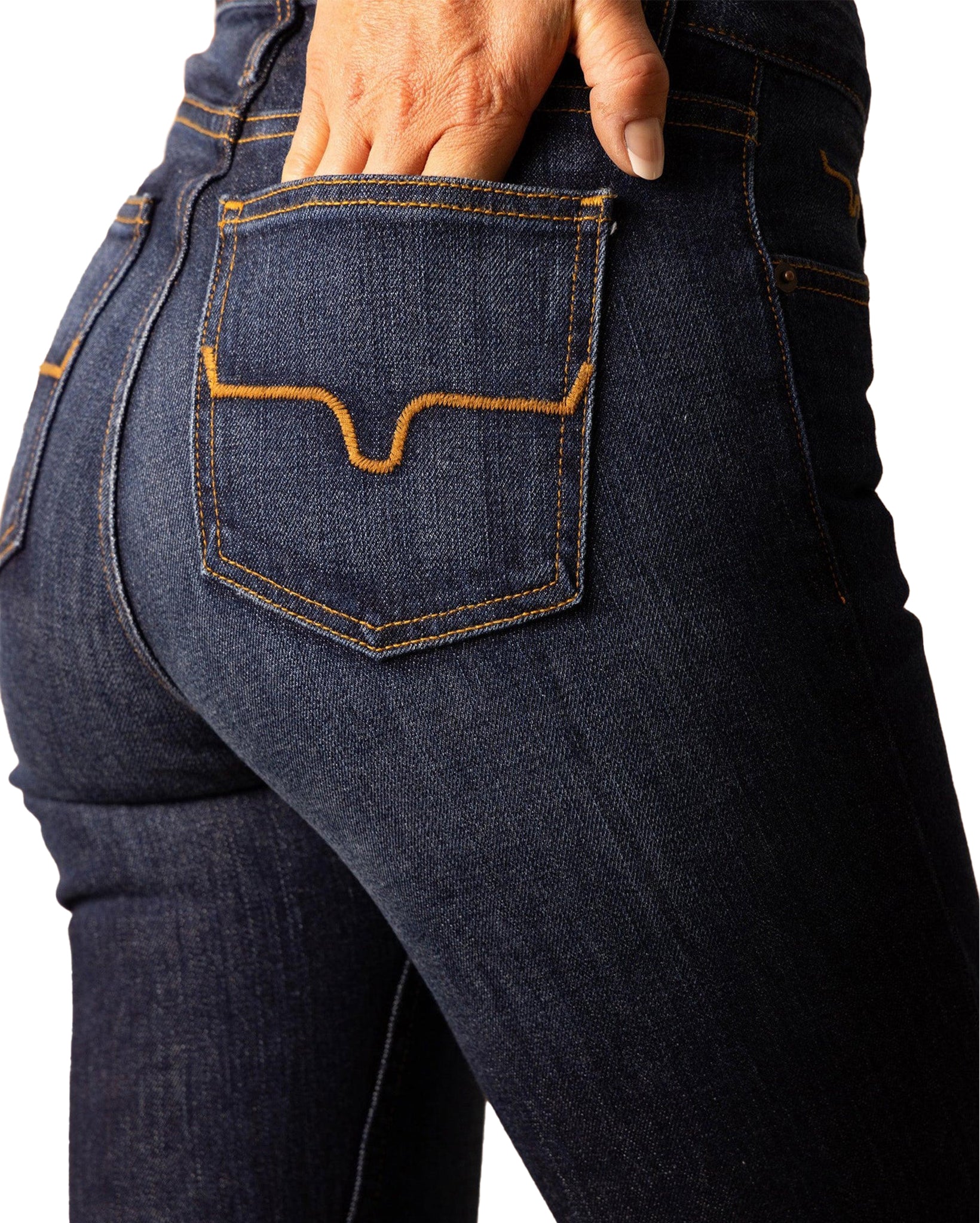 Kimes Ranch Women's Jennifer High Rise Flare Jeans in Blue at Skip's Western Outfitters