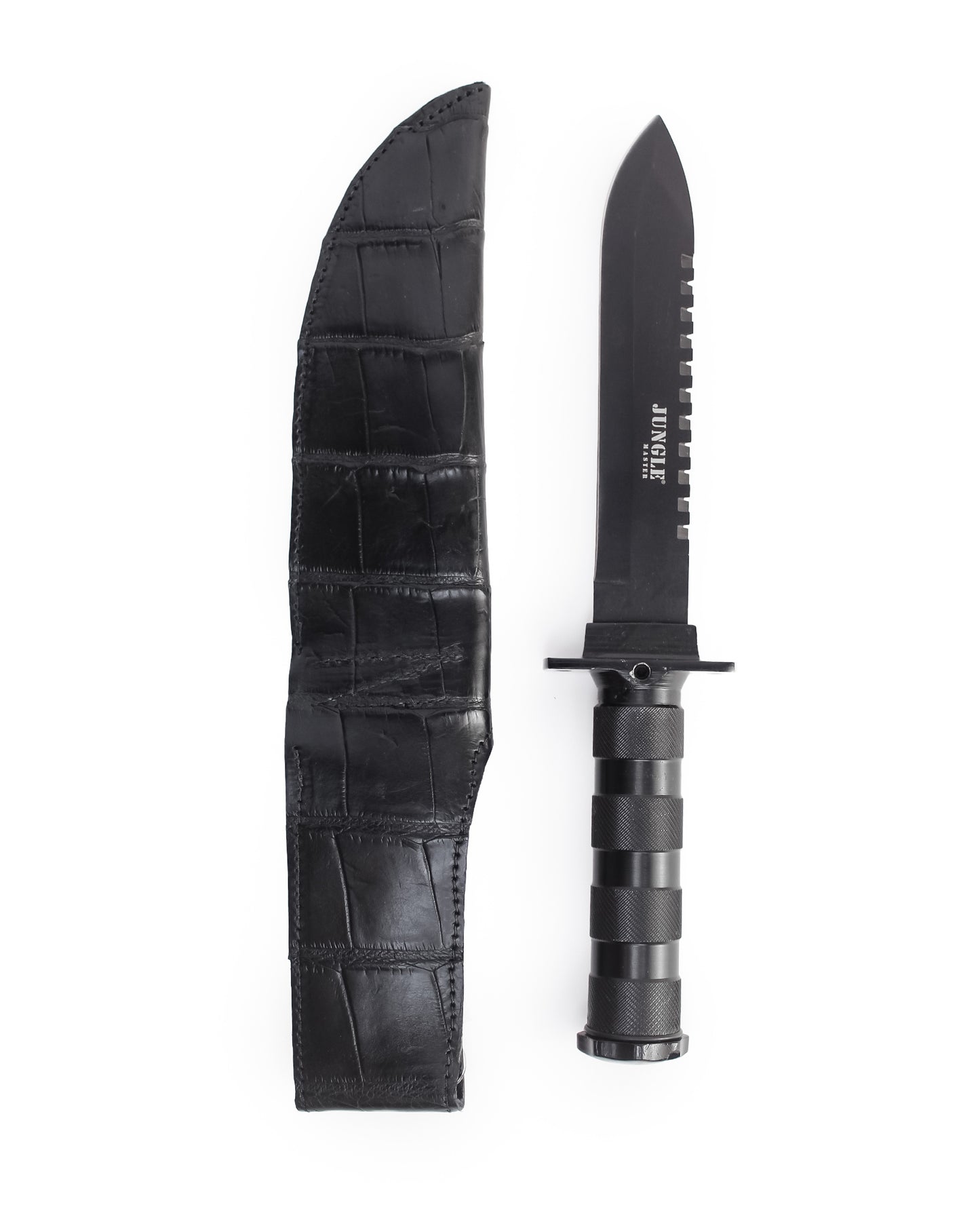 Large Alligator Knife Holster with Jungle Master Knife - Black by PRC from Skip’s Western Outfitters | PRC-PRC0009-BLK