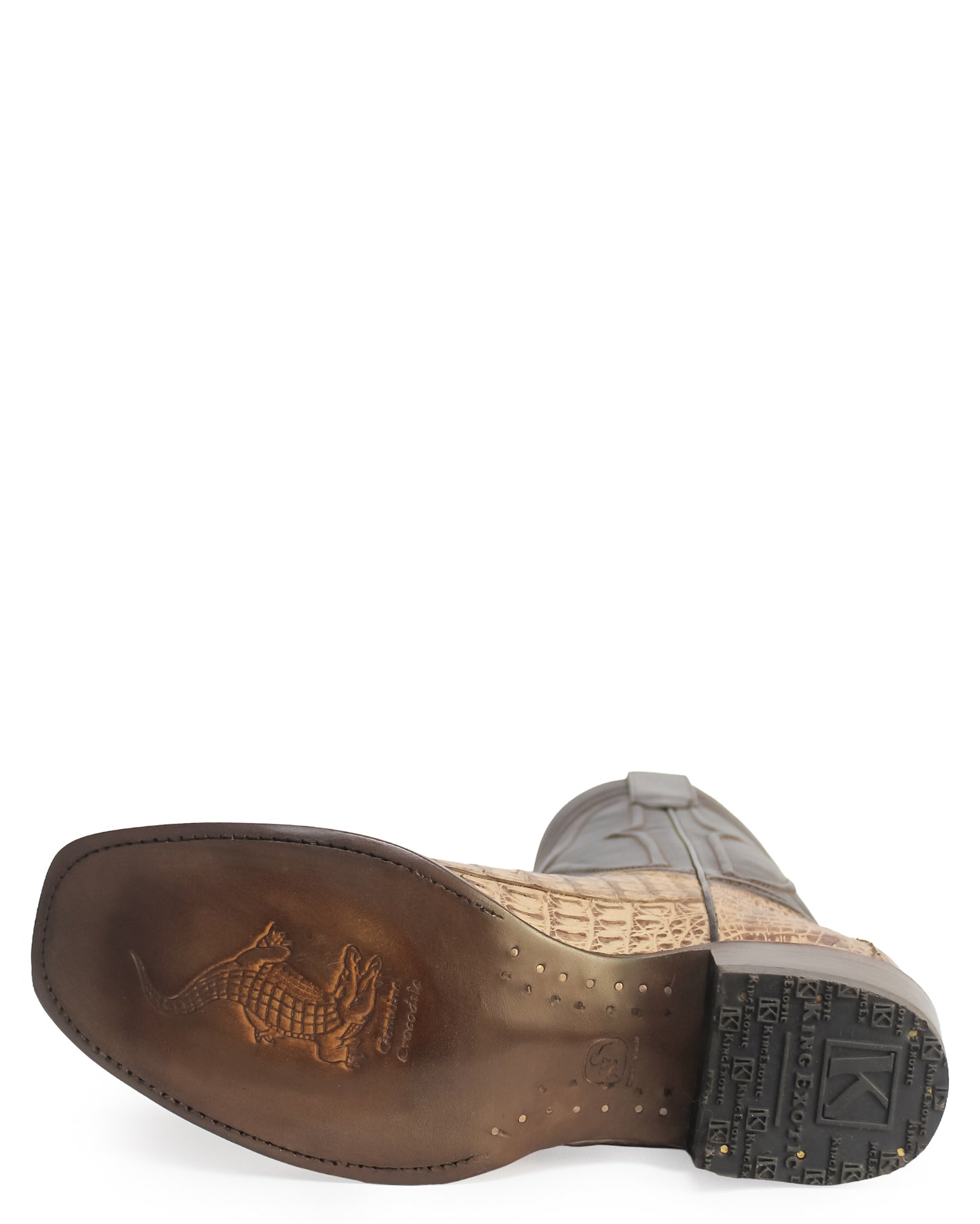 Men's Cutter Toe Caiman Tail Western Boots - 740172