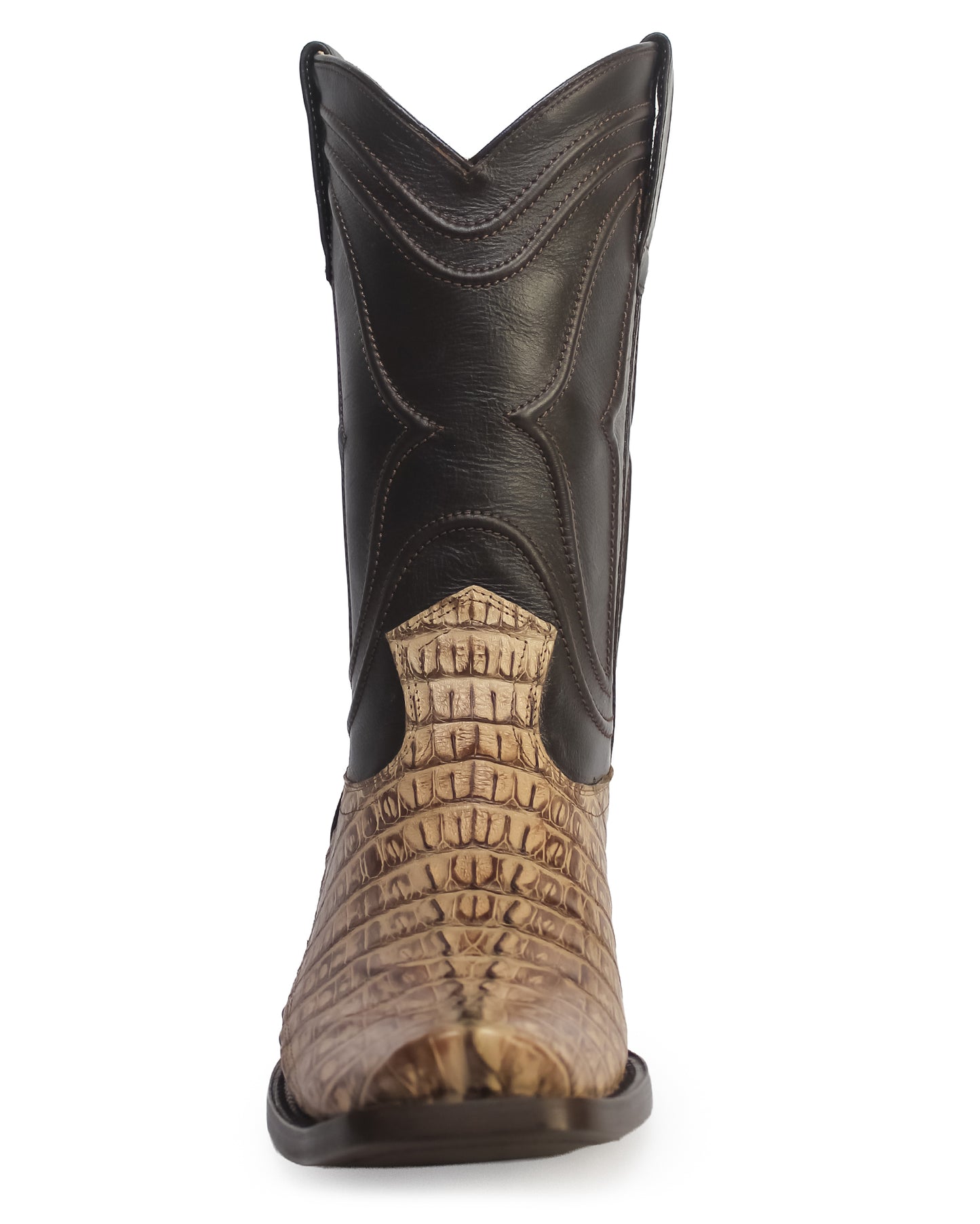 Men's Cutter Toe Caiman Tail Western Boots - 740172