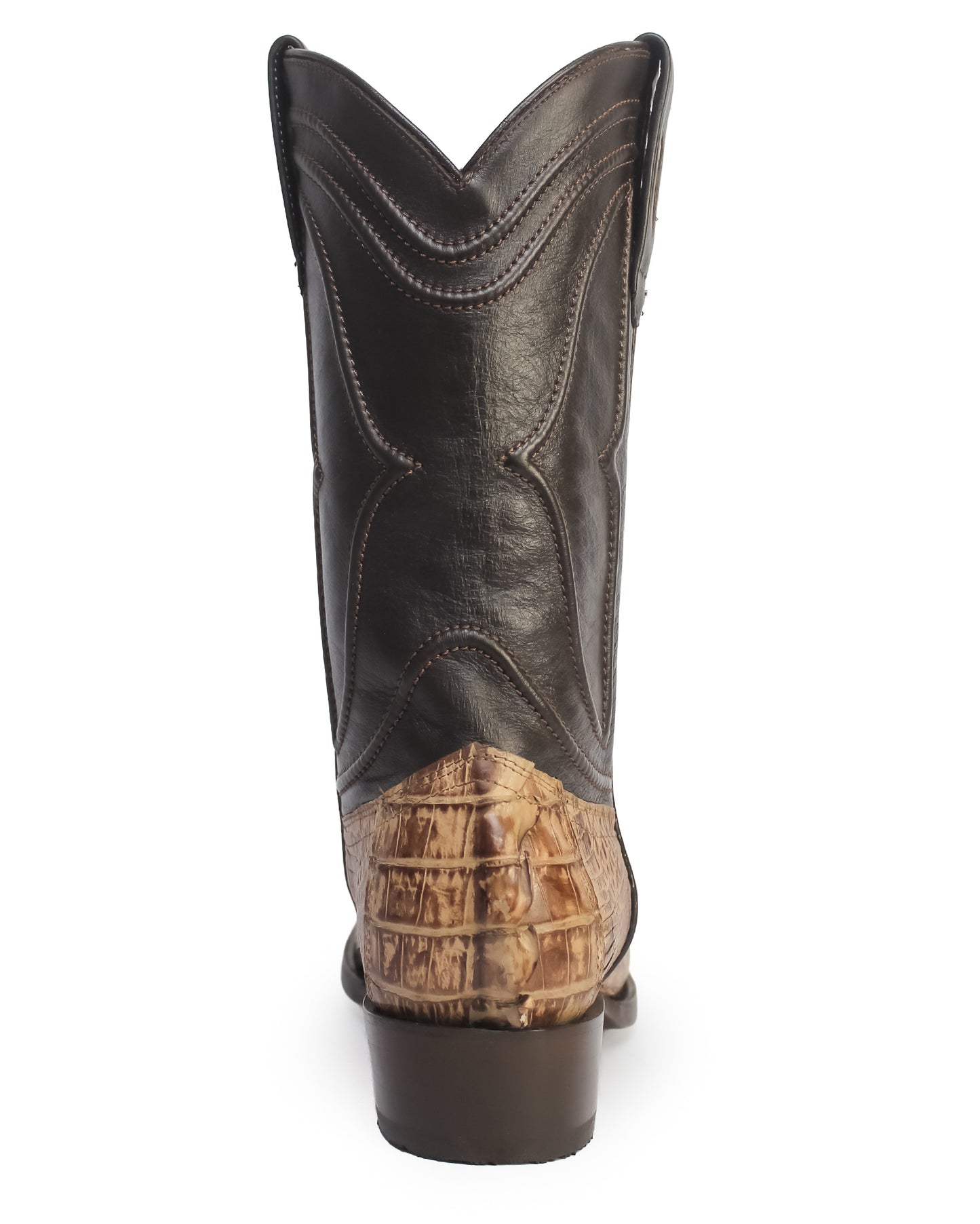 Men's Cutter Toe Caiman Tail Western Boots - 740172