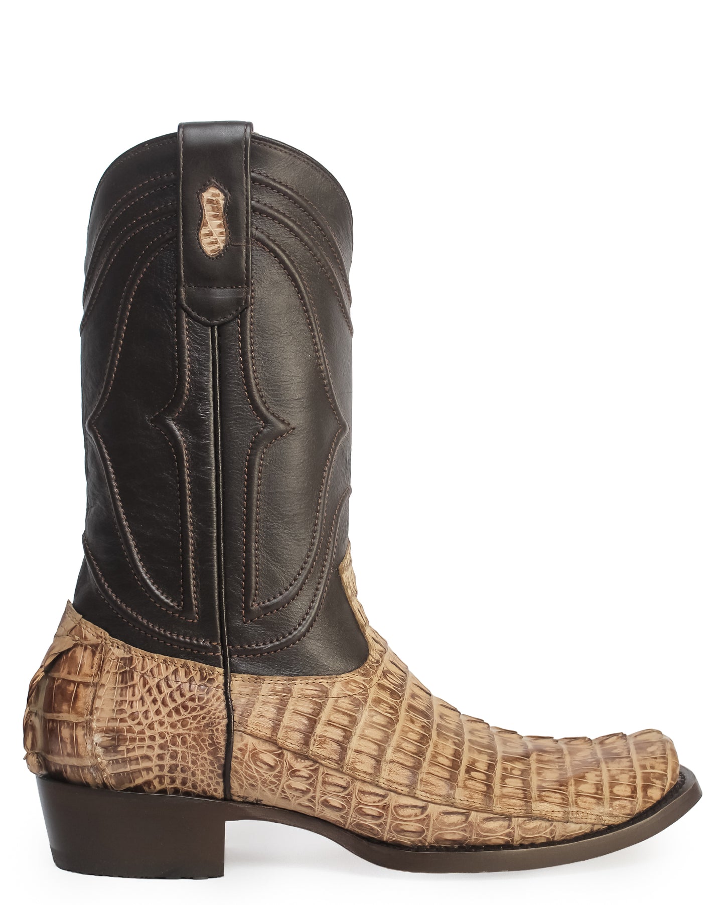Men's Cutter Toe Caiman Tail Western Boots - 740172