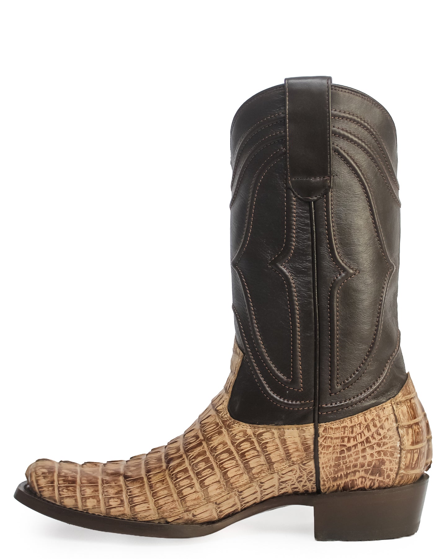 Men's Cutter Toe Caiman Tail Western Boots - 740172
