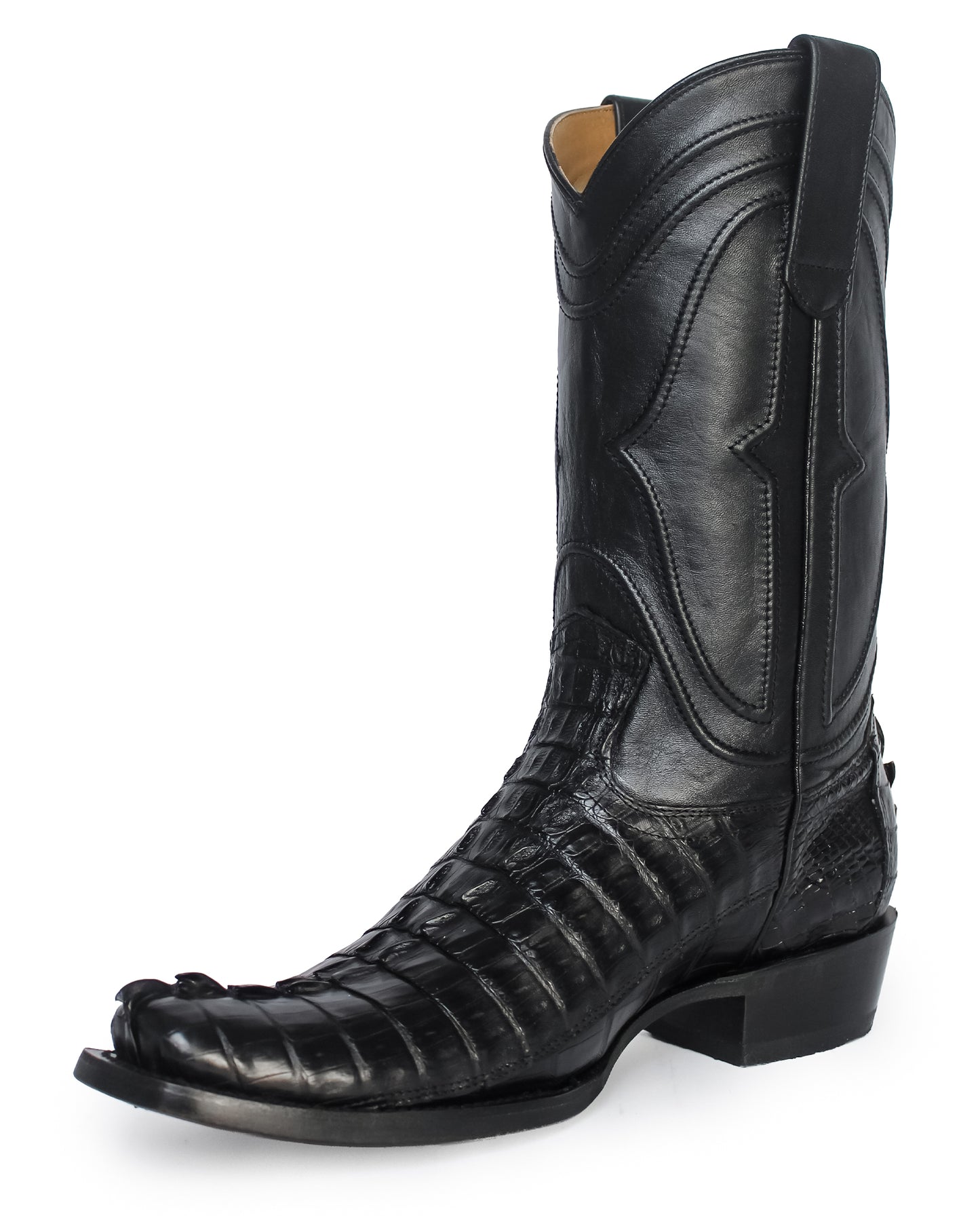 Men's Cutter Toe Caiman Tail Western Boots - 740105