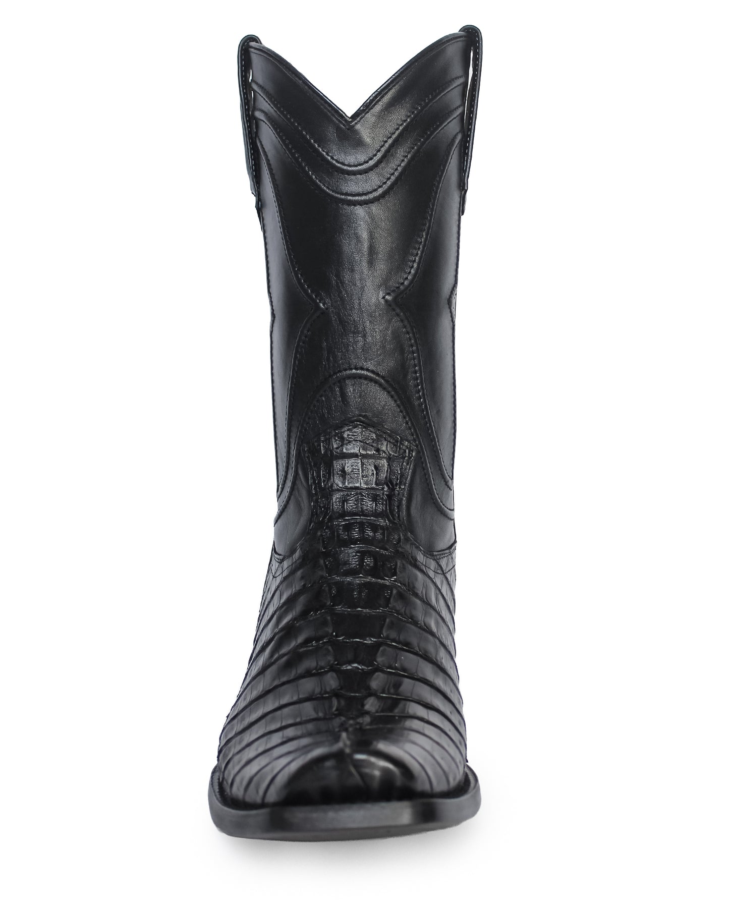 Men's Cutter Toe Caiman Tail Western Boots - 740105