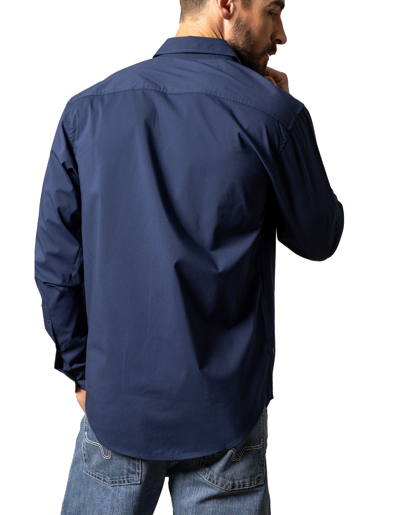 Kimes Ranch Men's Kr Team Long Sleeve Shirt in Navy at Skip's Western Outfitters