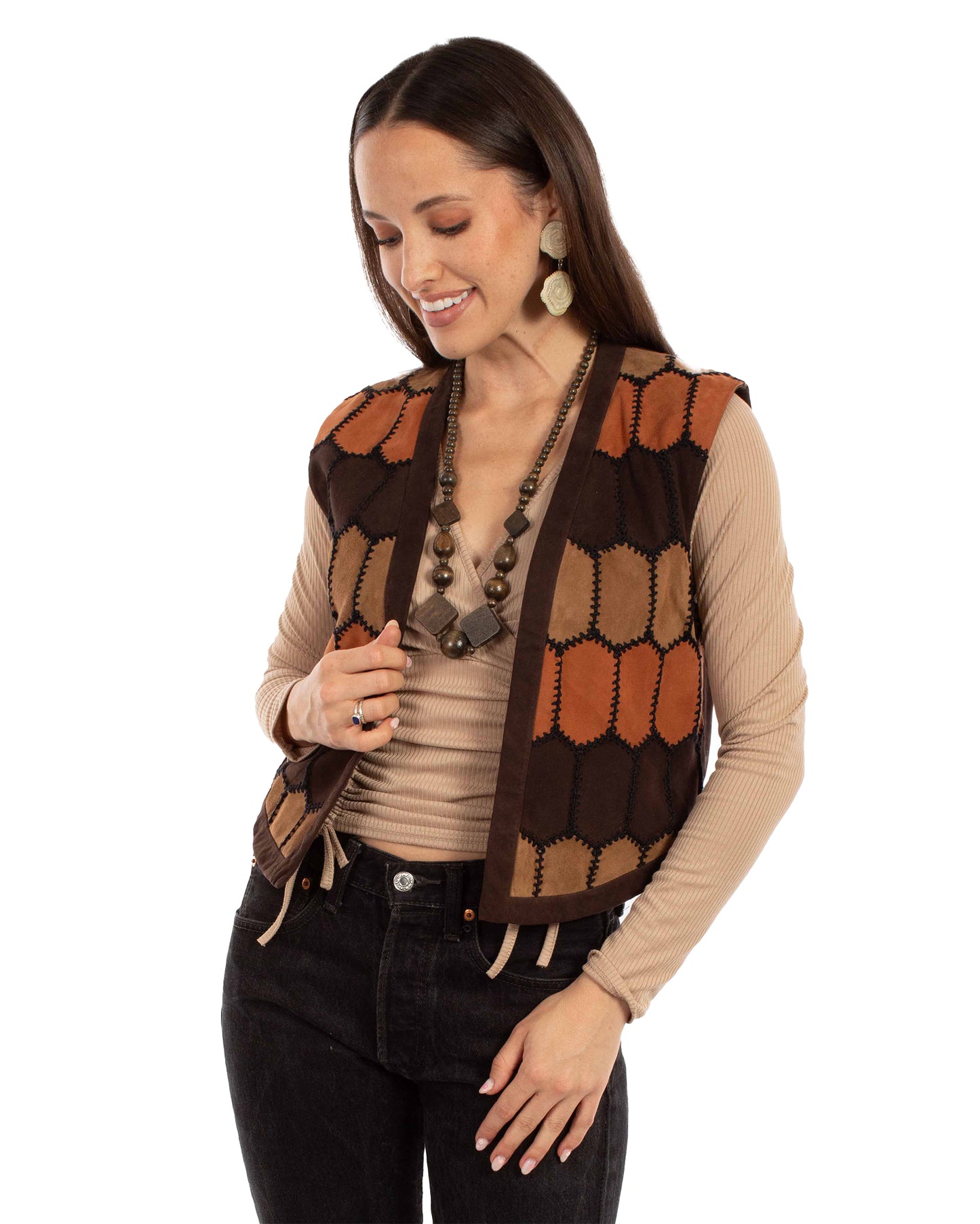 Ladies Vest - L1139-265 by Scully from Skip’s Western Outfitters | SCU-L1139-265-S-MULTI-COLOR