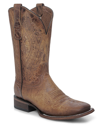 Corral L6300 Men's Handcrafted Wide Square Toe Cowboy Boots in Brown at Skip's Western Outfitters
