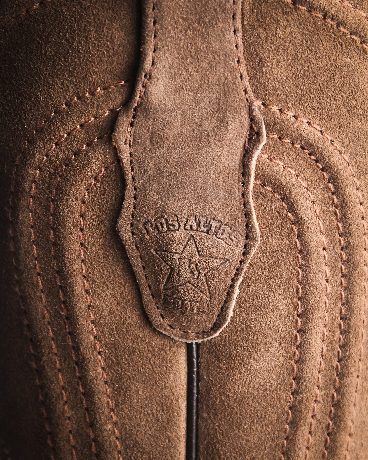 Men's Genuine Suede Wide Square Toe Western Boots - 8226660