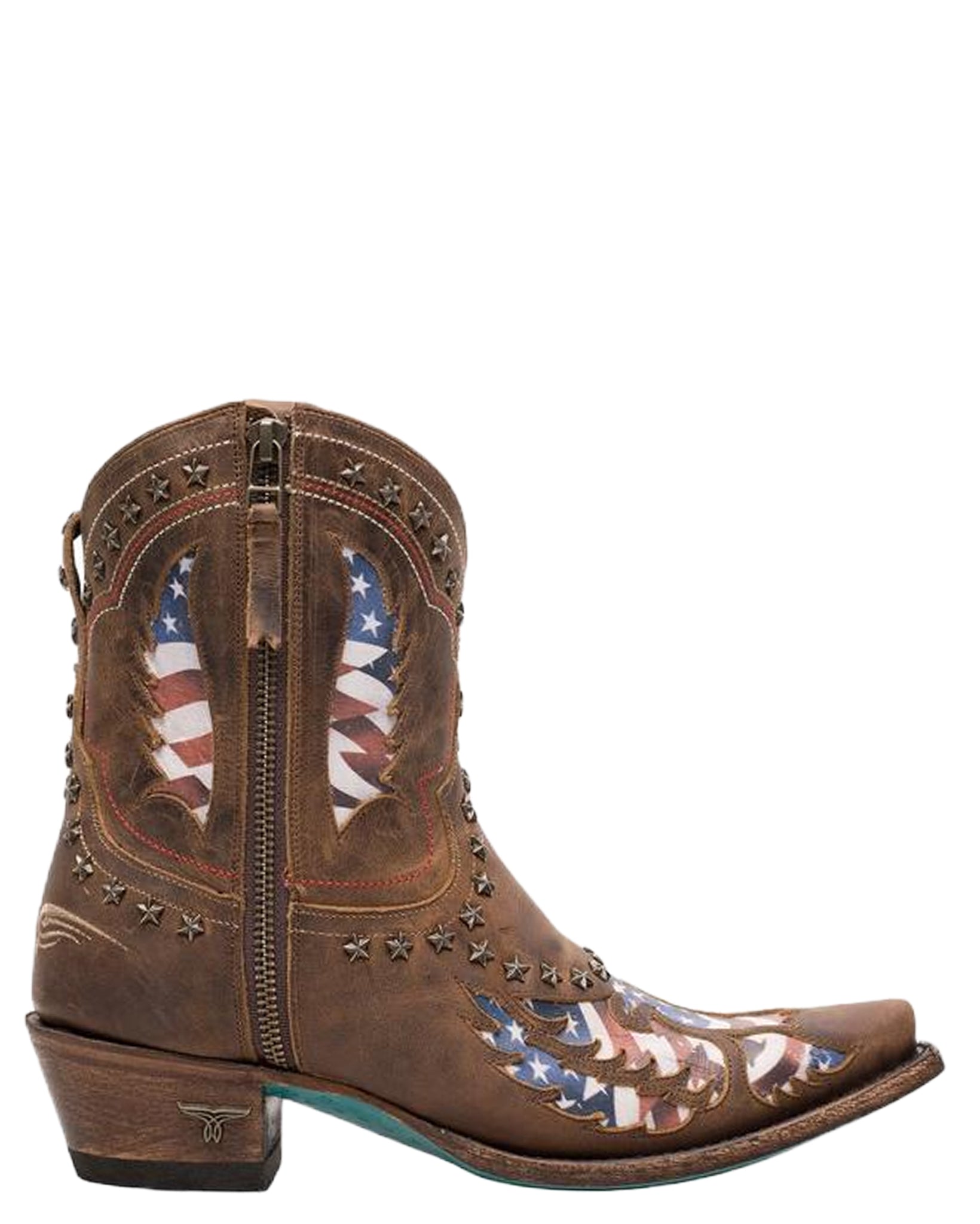 Women's Old Glory Booties by Lane from Skip’s Western Outfitters | LNE-LB0475B-065