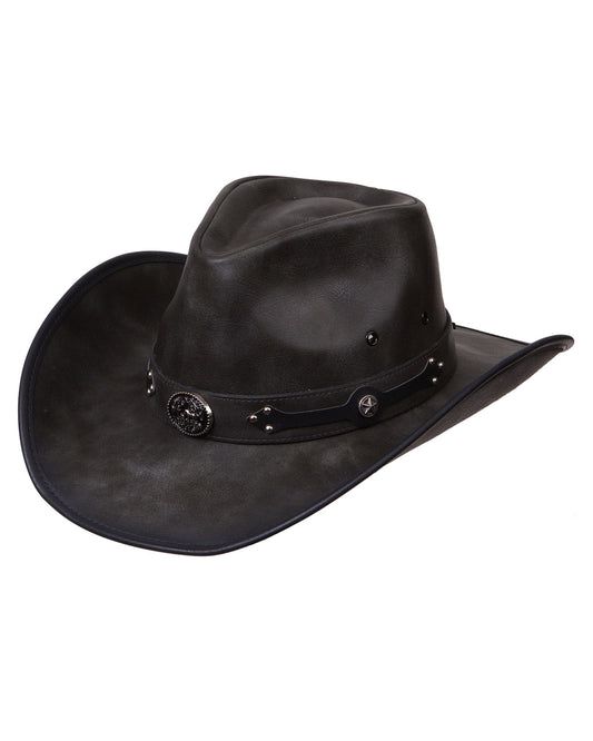 Outback Distressed Western Hat by LTC Hats from Skip’s Western Outfitters | LTC-DL10-E-M-BLACK