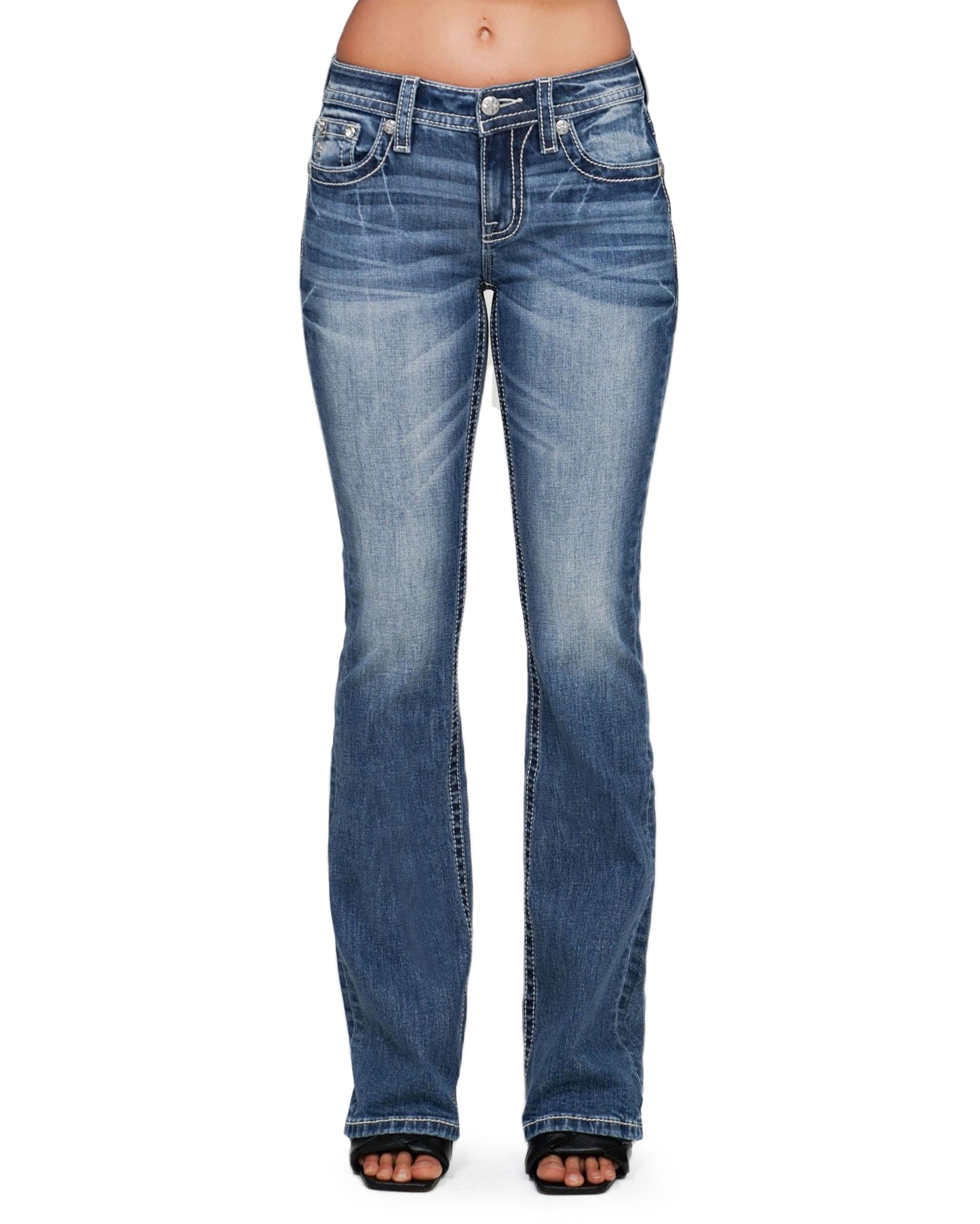 34" Mid-Rise Boot - M5082B213L by Miss Me from Skip’s Western Outfitters | MMJ-M5082B213L-25-34