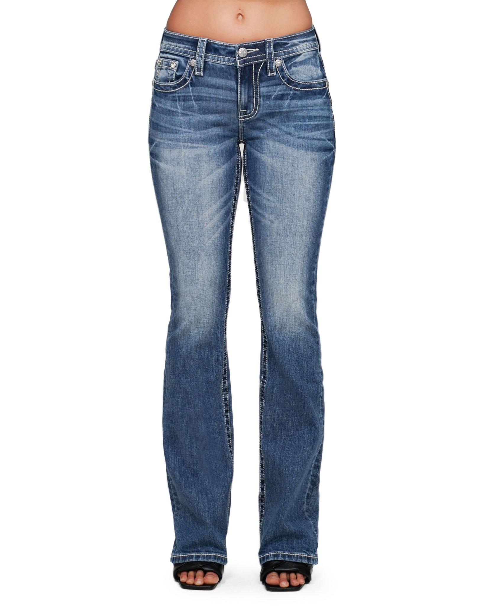 34" Mid-Rise Boot - M5082B213L by Miss Me from Skip’s Western Outfitters | MMJ-M5082B213L-25-34