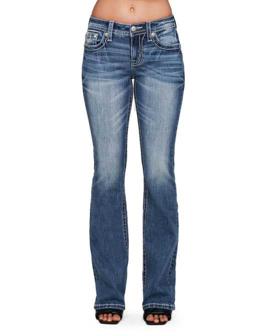 34" Mid-Rise Boot - M5082B213L by Miss Me from Skip’s Western Outfitters | MMJ-M5082B213L-25-34