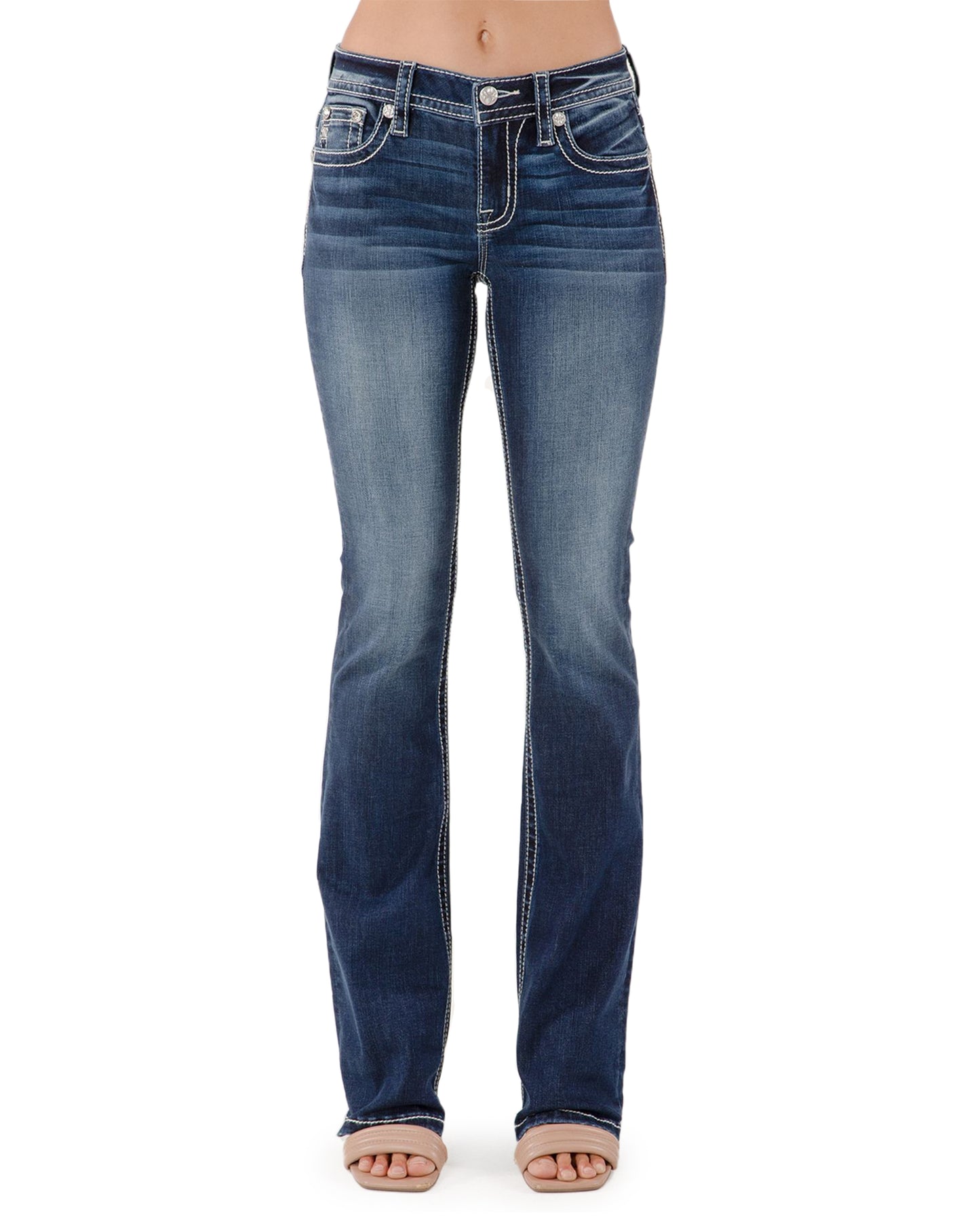 34" Mid-Rise Boot - M9435Bl by Miss Me from Skip’s Western Outfitters | MMJ-M9435BL-25-34