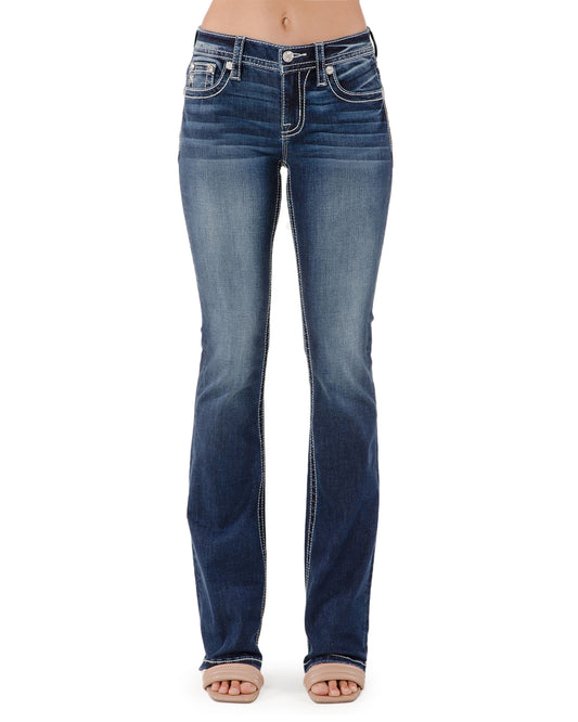 34" Mid-Rise Boot - M9435Bl by Miss Me from Skip’s Western Outfitters | MMJ-M9435BL-25-34