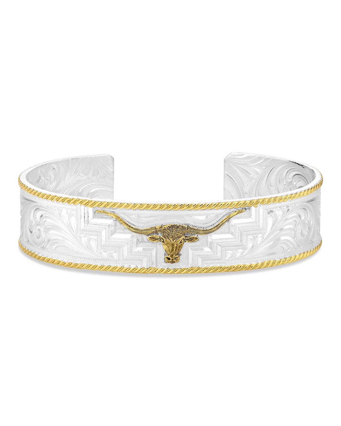 Longhorn Trails Cuff Bracelet by Montana Silversmiths from Skip’s Western Outfitters | MON-BC6145-O/S