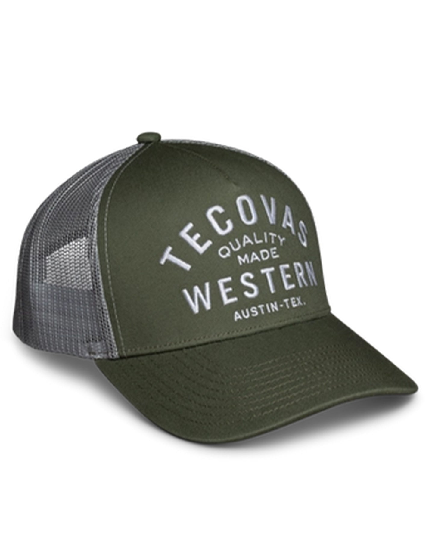 Quality Made Western Five-Panel Trucker Cap by Tecovas from Skip’s Western Outfitters | TEC-30259-OLI-OS